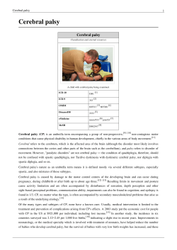 Cerebral palsy