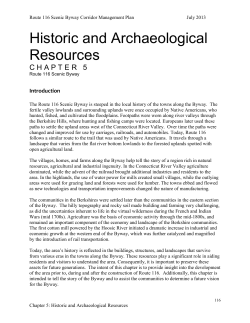 Archaeological and Historic Resources