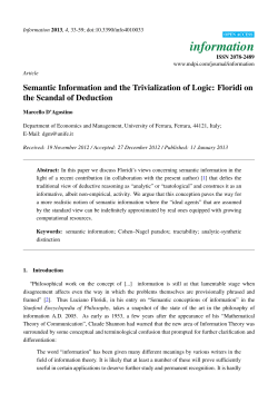 Semantic Information and the Trivialization of Logic: Floridi on the