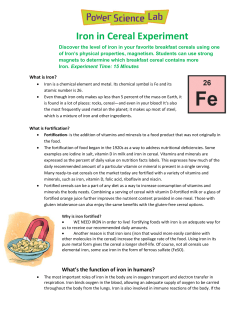 Iron in Cereal Experiment - Children`s Museum of Houston