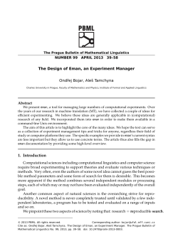 The Design of Eman, an Experiment Manager