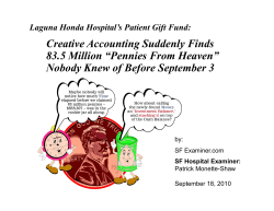 Creative Accounting Suddenly Finds 83.5 Million &ldquo;Pennies From