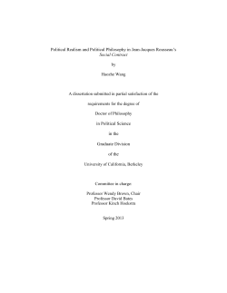 Political Realism and Political Philosophy in Jean