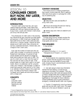 Focus: Economics of Personal Decision Making