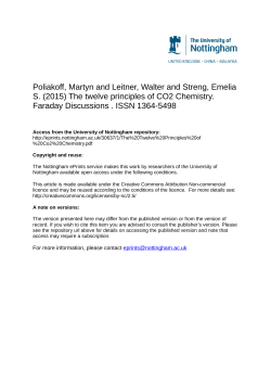The Twelve Principles of CO2 CHEMISTRY