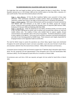 THE HEREFORDSHIRE RIFLE VOLUNTEER CORPS AND THE