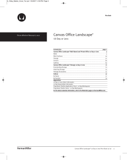 Price Book: Canvas Office Landscape 10-Day or Less