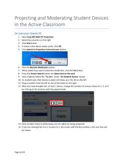 Projecting and Moderating Student Devices in the Active Classroom
