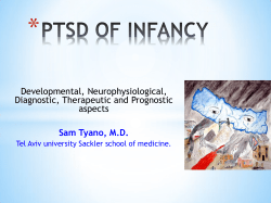 Post-Traumatic Stress Disorder of Infancy (0-48 months)