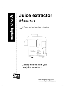 Juice extractor Maximo