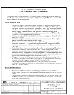 AMR - Multiple Meter Installations
