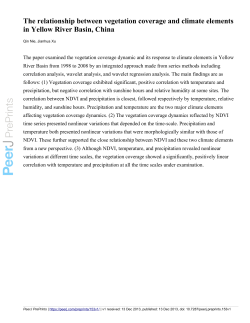 The relationship between vegetation coverage and climate