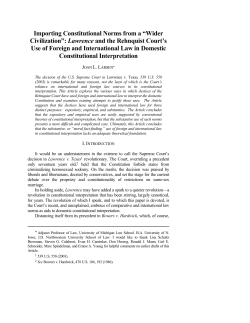 Importing Constitutional Norms from a