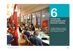Community participation and decision making