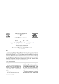 A global energy model with fusion