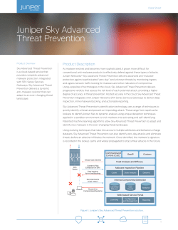Juniper Sky Advanced Threat Prevention