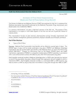 Analysis of Final Rule Implementing Medicare Part D