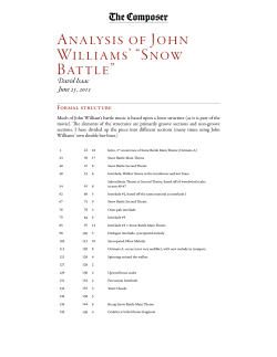 John Williams` Snow Battle Analysis
