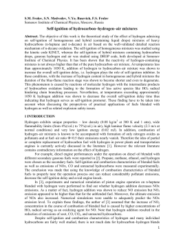 Self-ignition of hydrocarbon–hydrogen–air mixtures