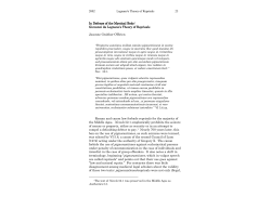 Giovanni da Legnano`s Theory of Reprisals