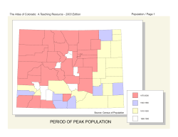 Population - University of Northern Colorado