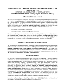 Florida Supreme Court Approved Family Law Form 12.901(b)(1