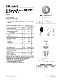 NDF10N62Z - N-Channel Power MOSFET 620 V, 0.75