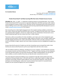 Florida Virtual School&reg; and Mawi Learning Offer New Suite