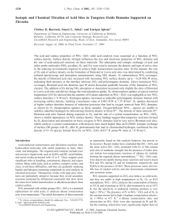 Isotopic and Chemical Titration of Acid Sites in Tungsten Oxide
