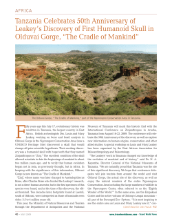 Tanzania Celebrates 50th Anniversary of Leakey`s Discovery of First