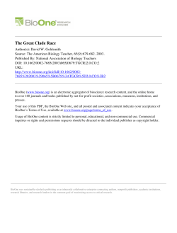 The Great Clade Race