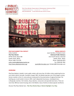 Pike Place Market Press Kit
