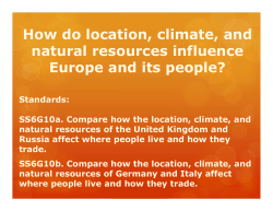 Location/Climate/Resources
