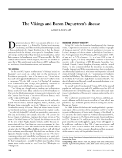 The Vikings and Baron Dupuytren`s disease