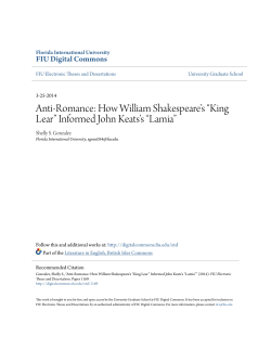 Anti-Romance: How William Shakespeare`s &ldquo;King Lear&rdquo;