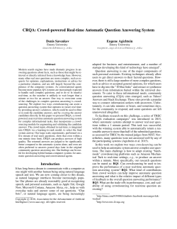 CRQA: Crowd-powered Real-time Automated Question Answering