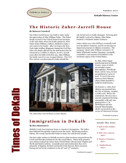 Tim es of DeKalb - The DeKalb History Center