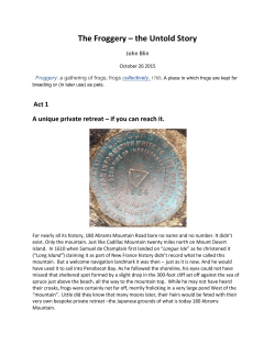 The Froggery &ndash; the Untold Story