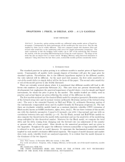 SWAPTIONS: 1 PRICE, 10 DELTAS, AND ...6 1/2