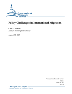 Policy Challenges in International Migration