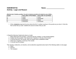 HZB3M/HZT4U Name: Activity Logic and Reason