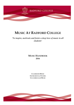 Music Program - Radford College