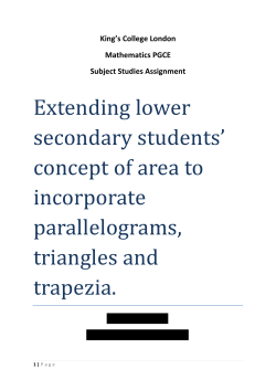 Extending Lower Secondary Students Concept of
