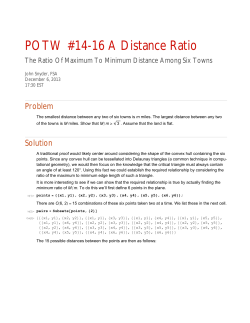 POTW #14-16 A Distance Ratio