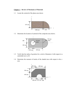 Chapter 1 &ndash; Review of Mechanics of Materials 1
