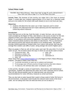 "School Water Audit" Lesson Plan