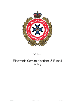 Electronic Communications and email Policy