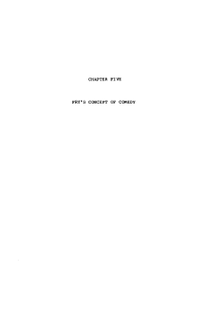 chapter five fry`s concept of comedy