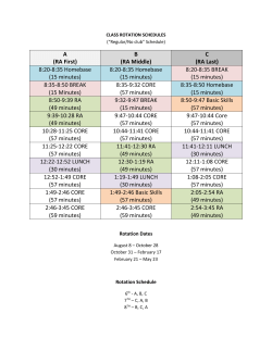A (RA First) B (RA Middle) C (RA Last) 8:20