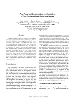 Pixel-Accurate Representation and Evaluation of Page